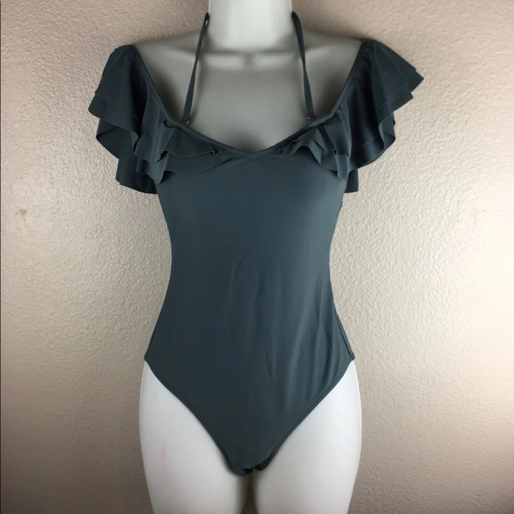 New Unique & Classic Gray Swimsuit S